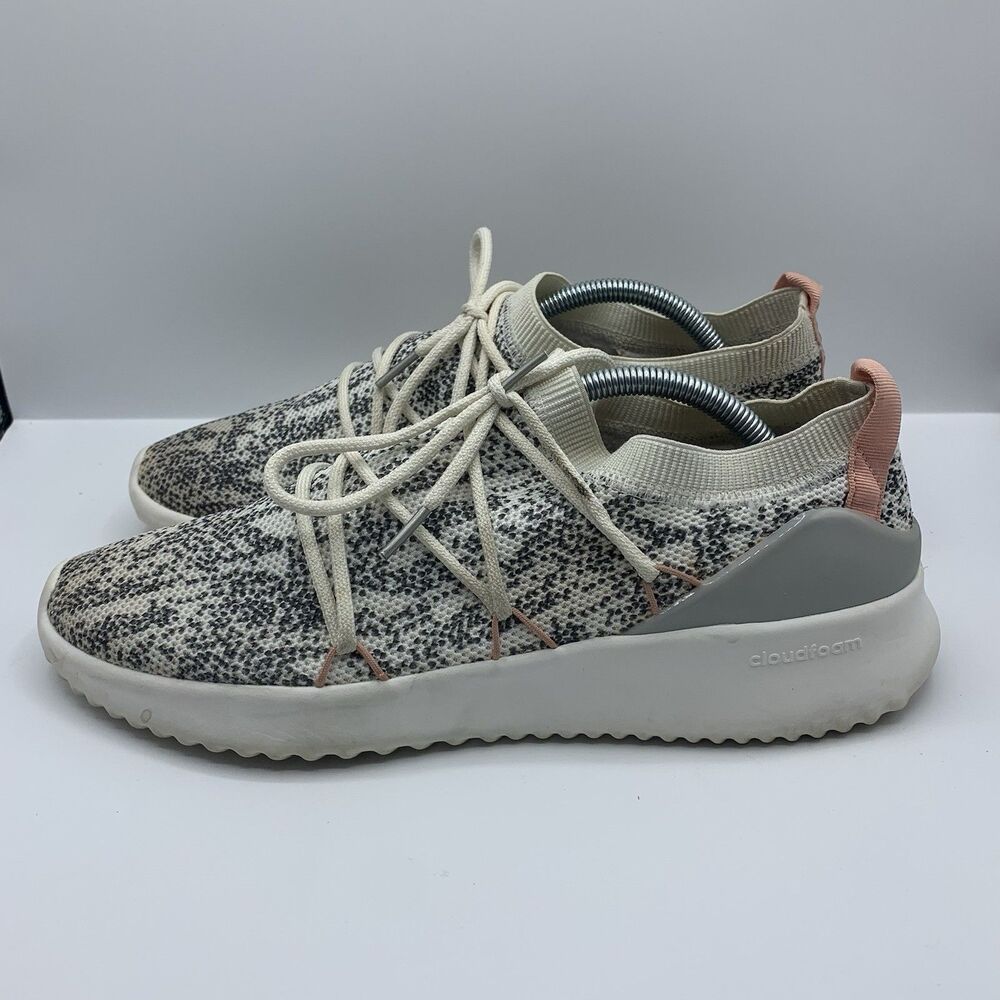 Adidas Ultimamotion Cloudfoam Womens Shoes Sneakers 11 Gray Pink F34533 Running